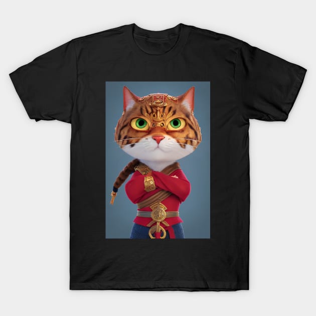 Samurai Cat T-Shirt by ArtisticCorner